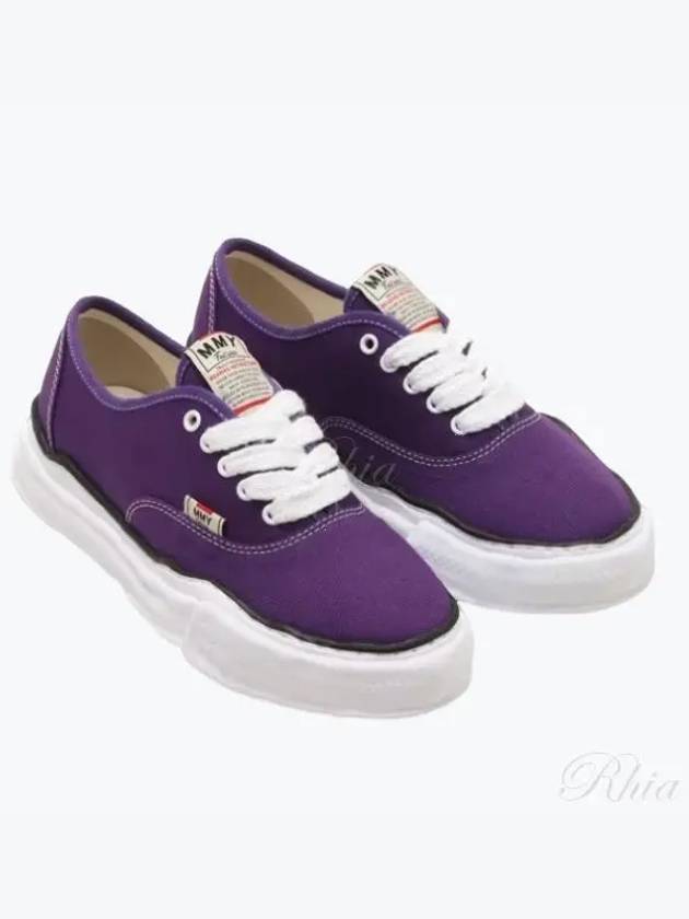 24 A02FW704 Purple Baker OG Sole Canvas Low Top Sneakers - MIHARA YASUHIRO - BALAAN 1