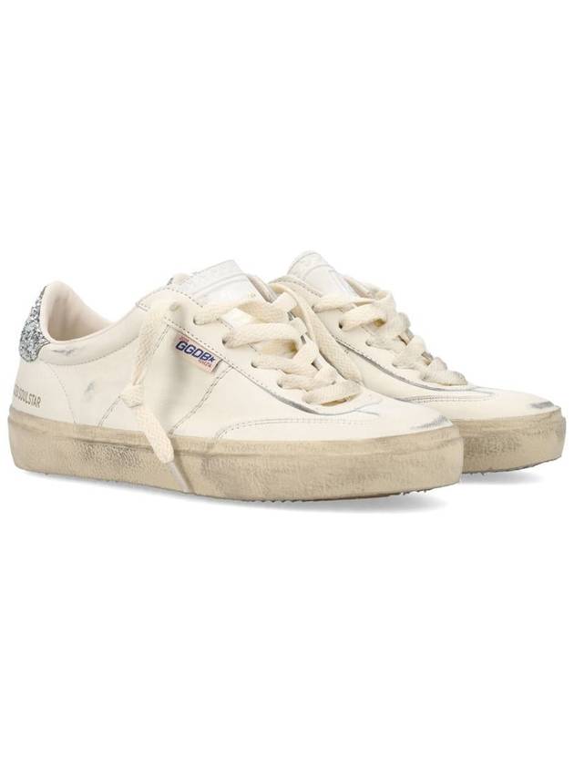 Soul Star Glitter Tab Low Top Sneakers White - GOLDEN GOOSE - BALAAN 3