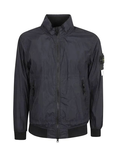 Garment Dyed Crinkle Reps Nylon Zip-up Jacket Navy - STONE ISLAND - BALAAN 2