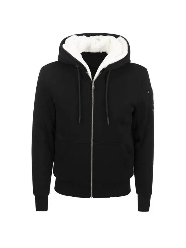 Classic Bunny Zip Up Hoodie White Lining Black - MOOSE KNUCKLES - BALAAN 1