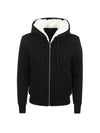 Classic Bunny Zip Up Hoodie White Lining Black - MOOSE KNUCKLES - BALAAN 1