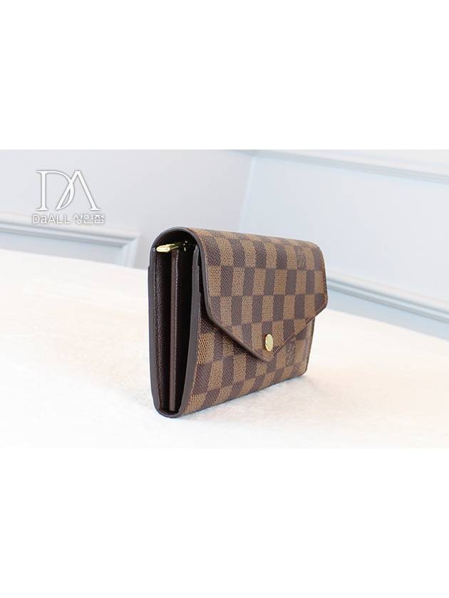 Women s Damier Eben Sarah Wallet Long N63209 Condition A - LOUIS VUITTON - BALAAN 3