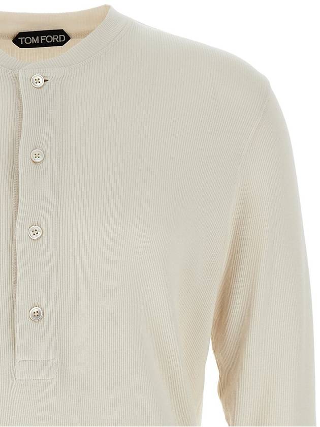 Tom Ford 'Henley' T-Shirt - TOM FORD - BALAAN 3