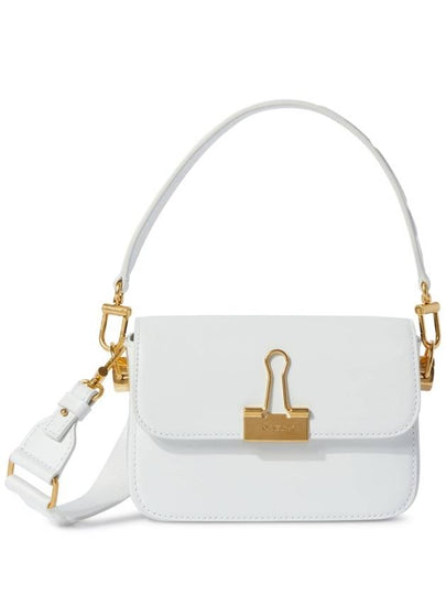 binder clip calfskin small shoulder bag white - OFF WHITE - BALAAN 2