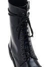 Camden Camden Brushed Leather Worker Boots Black - VALENTINO - BALAAN.