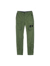 Supima Cotton Twill Stretch Cargo Pants Olive Green - STONE ISLAND - BALAAN 11