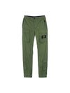 Supima Cotton Twill Stretch Cargo Pants Olive Green - STONE ISLAND - BALAAN 10