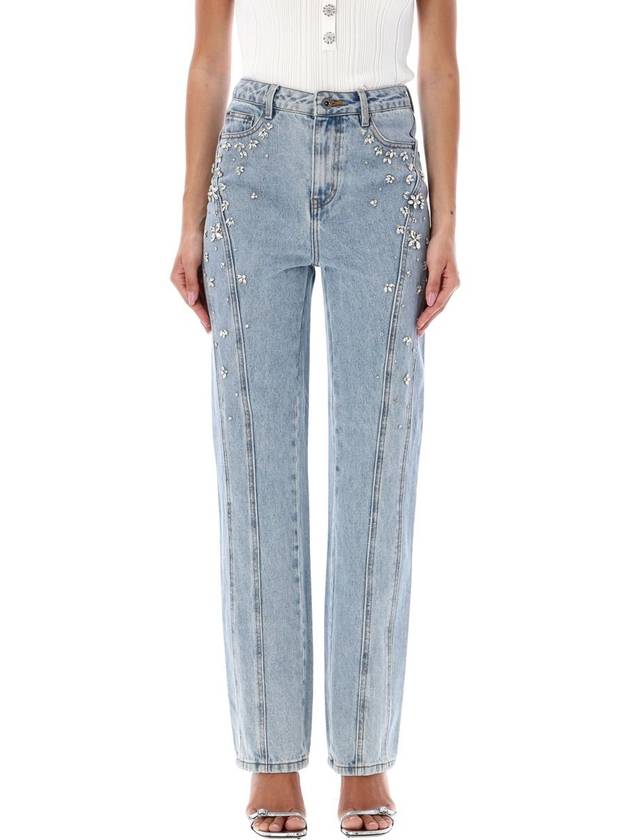 Self-Portrait Crystal Embellished Denim - SELF PORTRAIT - BALAAN 1