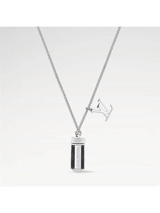 Louis Vuitton Monogram Eclipse Charm Necklace M63641 - HERMES - BALAAN 1