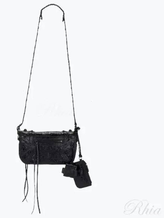 Le Cagole XS Lambskin Flap Cross Bag Black - BALENCIAGA - BALAAN 2