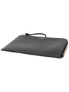 Envelope Calf Leather Pouch Bag Black - JIL SANDER - BALAAN 4