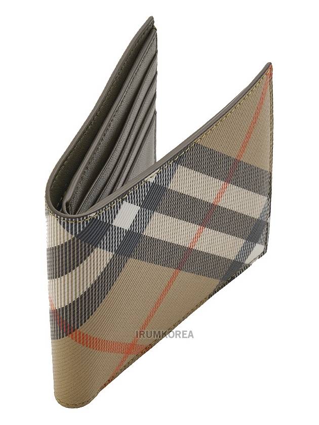 Check Half Wallet Beige - BURBERRY - BALAAN 3