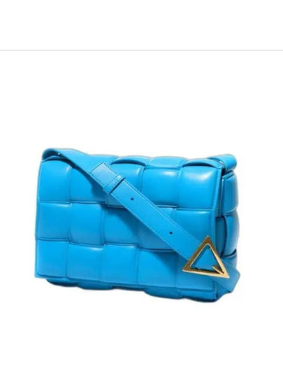 Gold Padded Cassette Cross Bag Blue - BOTTEGA VENETA - BALAAN 2