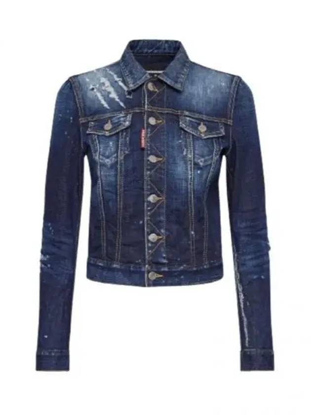 Dark CB Wash Classic Worker Denim Jacket Navy - DSQUARED2 - BALAAN 2