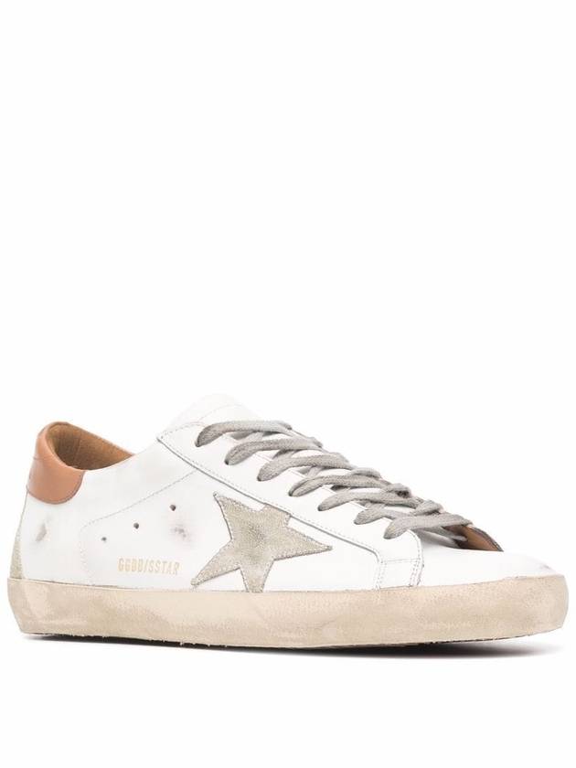 Superstar Brown Tab Sneakers White - GOLDEN GOOSE - BALAAN 3