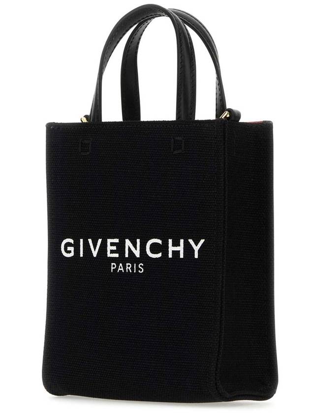 Logo Printed Vertical Mini Tote Bag Black - GIVENCHY - BALAAN 3