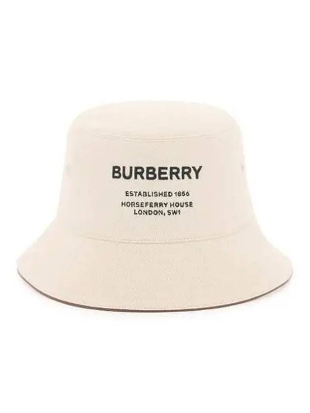 Hat Horseferry Print Bucket Beige - BURBERRY - BALAAN 1