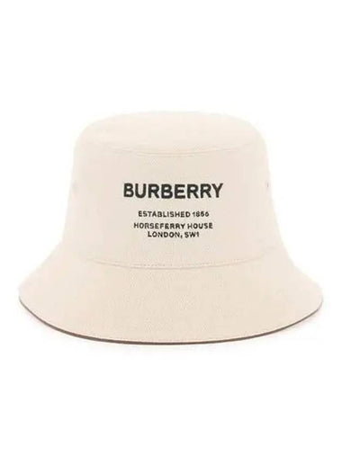 Hat Horseferry Print Bucket Beige - BURBERRY - BALAAN 1