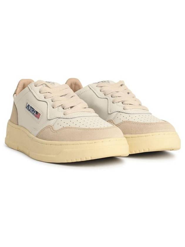 Medalist Leather Low-Top Sneakers Gold White - AUTRY - BALAAN 3