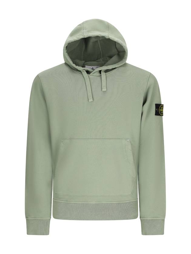 JERSEY SWEATSHIRT WITH LOGO BADGE - STONE ISLAND - BALAAN 1