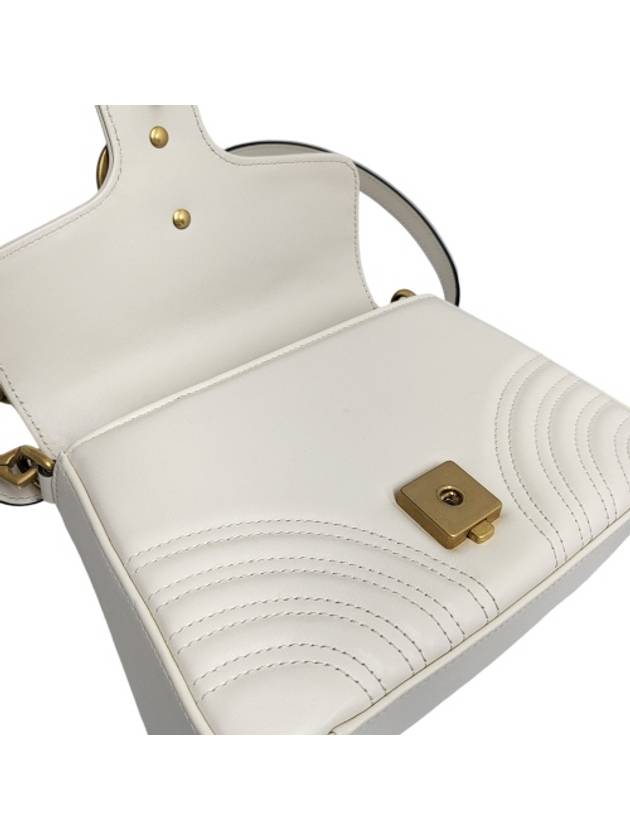 547260 GG Marmont White Matelasse Mini Top Handle Tote Bag Strap - GUCCI - BALAAN 6