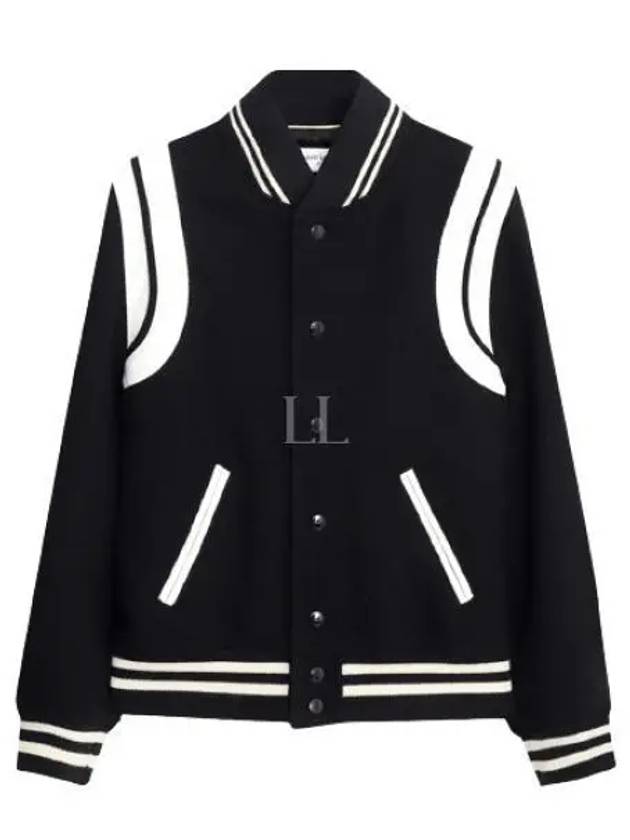 Teddy Jacket In Wool Black - SAINT LAURENT - BALAAN 2