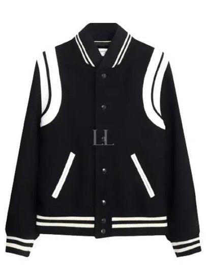 Teddy Jacket In Wool Black - SAINT LAURENT - BALAAN 2