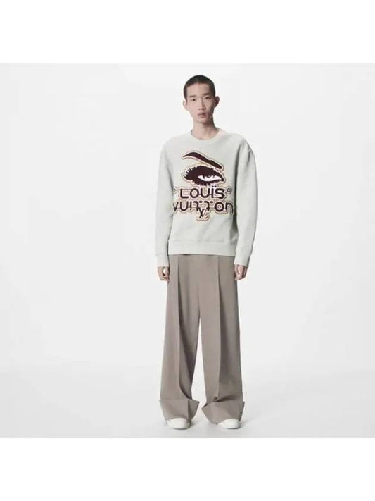 Embroidered Cotton Sweatshirt 1ABYJX - LOUIS VUITTON - BALAAN 1