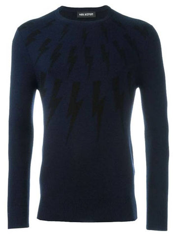 Same day New multi thunder embroidery knit PBMA332 A605 167 - NEIL BARRETT - BALAAN 1