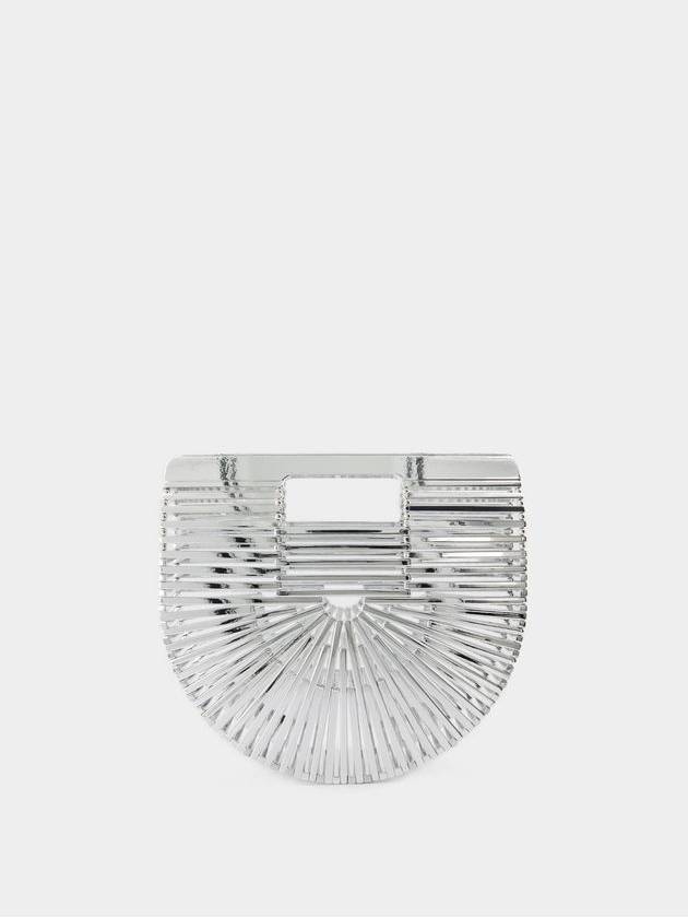 Gaia's Ark Mini Top Handle Clutch - Cult Gaia - Synthetic - Silver - CULT GAIA - BALAAN 3