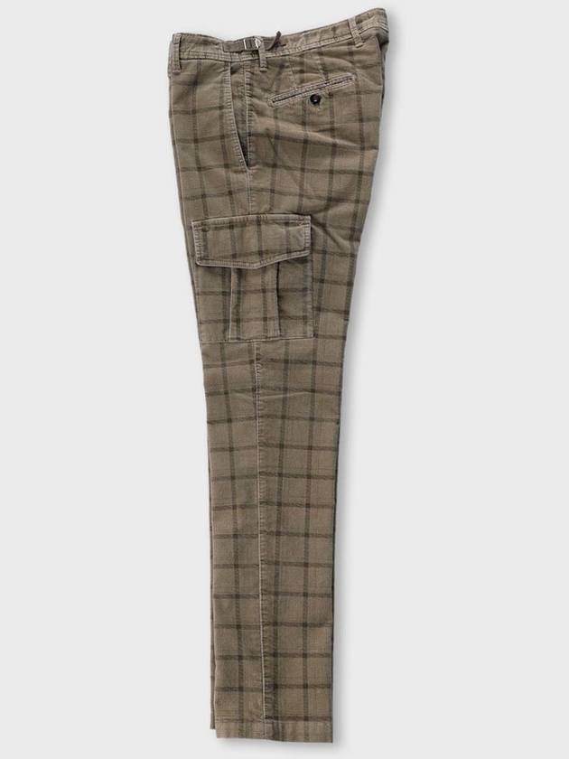 Made In Italy Check Cargo Cotton Pants F HCPT58 - PANICALE - BALAAN 1