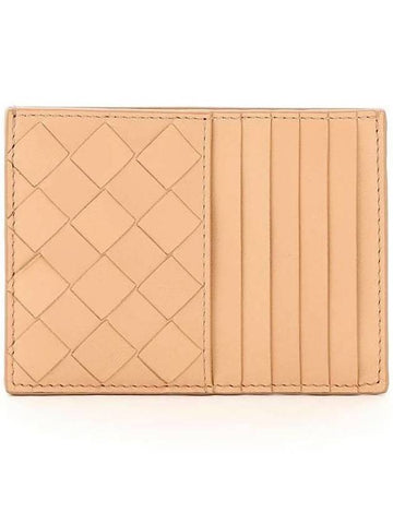 Intrecciato Card Wallet Almond - BOTTEGA VENETA - BALAAN 1