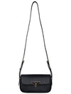 Leather Shoulder Bag Black - PRADA - BALAAN 4