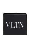 VLTN Logo Bifold Bifold Wallet Black - VALENTINO - BALAAN.