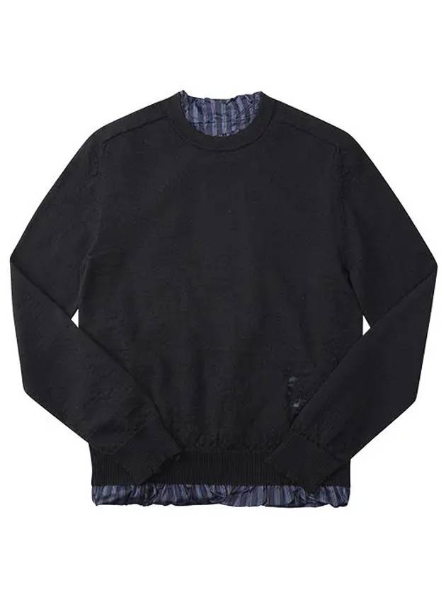 Layered Wool Knit Top Black - MAISON MARGIELA - BALAAN 2