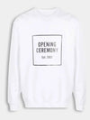 Opening Ceremony Men's Box Logo Crew Neck Sweatshirt White Sweatshirt YMBA003F20FLE005 0210 - OPENING CEREMONY - BALAAN 1