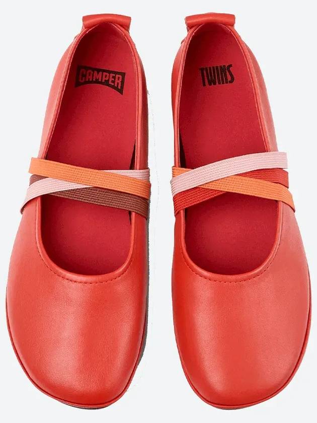 Twins Leather Ballerina Red - CAMPER - BALAAN 4