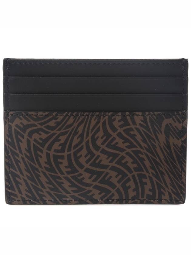 Logo Vertigo Card Wallet Brown - FENDI - BALAAN 3