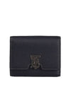 Monogram Motif Grainy Leather Folding Wallet Black - BURBERRY - BALAAN 1