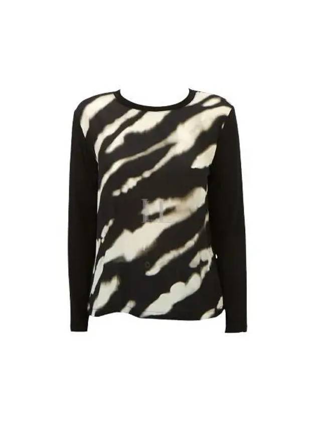 Calamai Print Long Sleeve T-shirt Black - MAX MARA - BALAAN 2