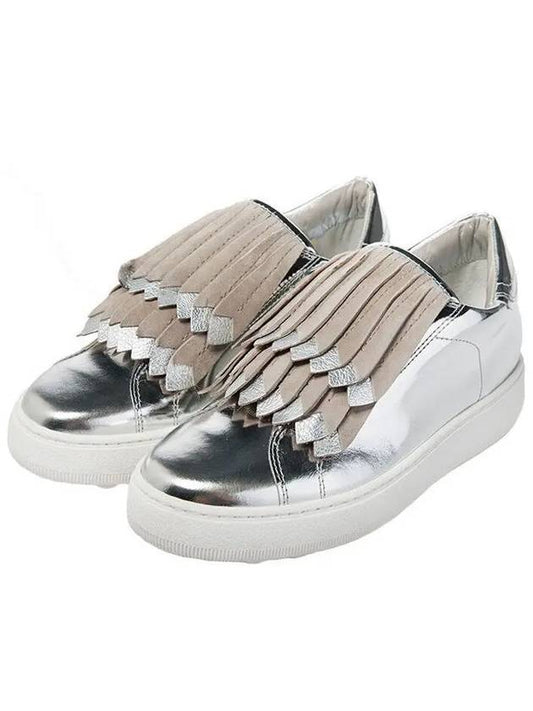 Women's Fringe Sneakers Silver - PHILIPPE MODEL - BALAAN 2