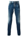 Logo Leather Patch Circle Locking Spot Diss Jean Blue - DSQUARED2 - BALAAN 2