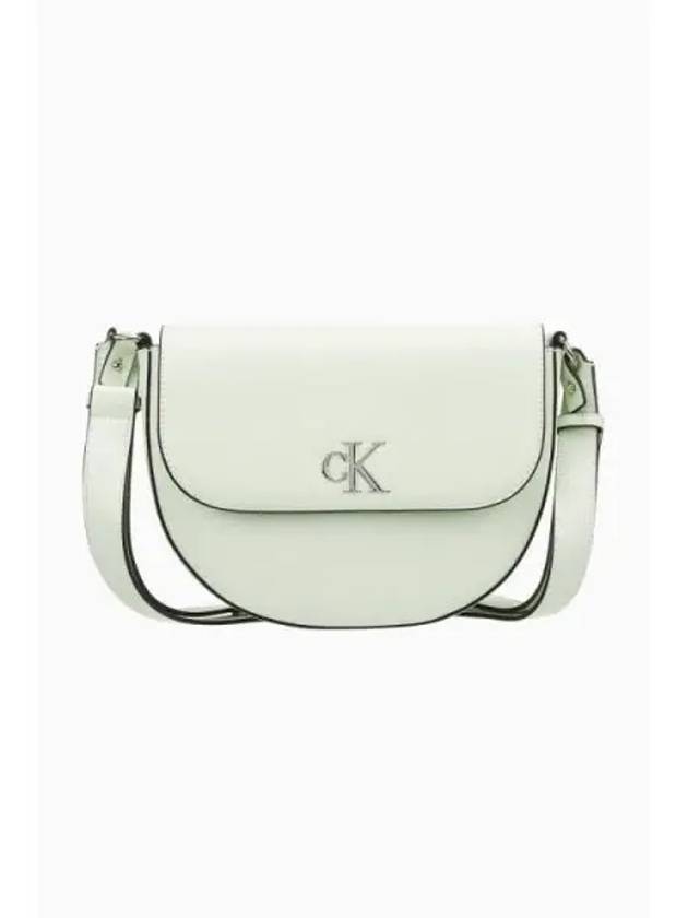 Jeans Minimal Monogram Flap Shoulder Bag Mint - CALVIN KLEIN - BALAAN 1