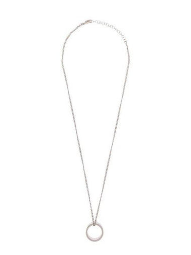 Numeric Minimal Signature Pendant Ring Necklace Silver - MAISON MARGIELA - BALAAN 1