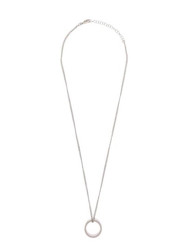 Numeric Minimal Signature Pendant Ring Necklace Silver - MAISON MARGIELA - BALAAN 1