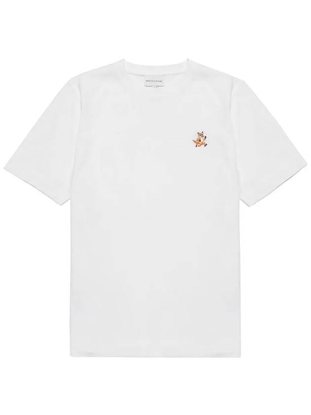 Speedy Fox Patch Comfort Short Sleeve T-Shirt White - MAISON KITSUNE - BALAAN 3