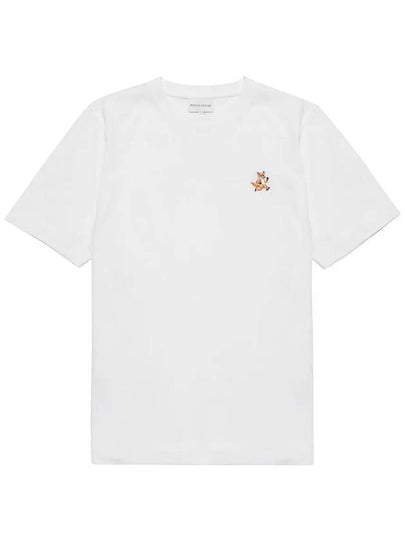 Speedy Fox Patch Comfort Short Sleeve T-Shirt White - MAISON KITSUNE - BALAAN 2