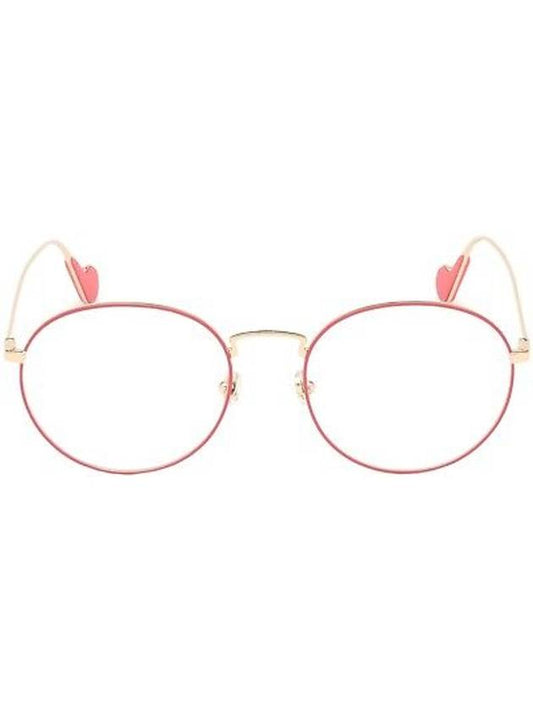 Eyewear Round Metal Glasses Gold Pink - MONCLER - BALAAN 1