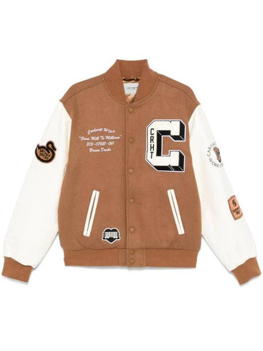 Brown Duck Bomber Jacket Brown - CARHARTT WIP - BALAAN 1