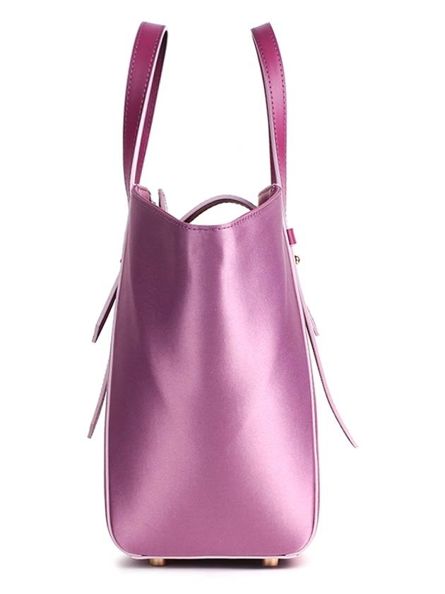 Blooming Satin Two Way Tote Bag Violet - LECHROMAQI - BALAAN 9